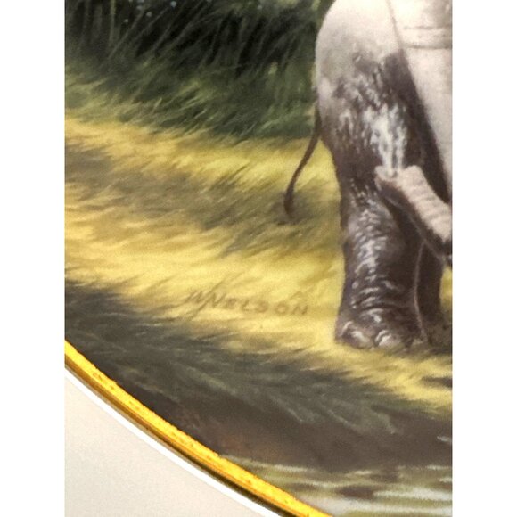 Vintage Will Nelson The Asian Elephant The Endangered Species Plate Collection - Picture 4 of 9